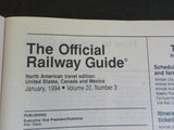 Official Railway Guide 1994 January North American Travel Edition