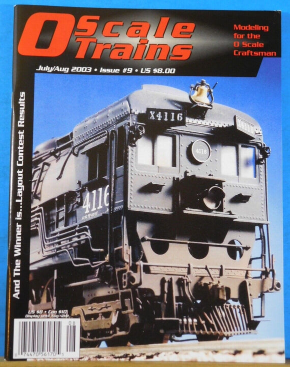 O Scale Trains #9 2003 July August Casting your own parts Scale Command