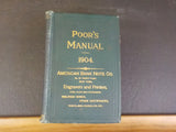 Poor's Manual of Railroads 1904 Maps History rolling stock more