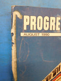 Progressive Railroading 1990 August Los Angeles Red Line BN Frogs under heavy lo