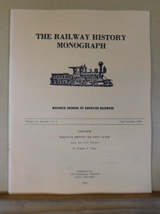 Railway History Monograph V19 #3-4 1990 July October RR History via postcards