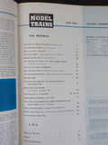 Model Trains Bound Volume 7 1954-55  Green Cover Volume 1 on binding edge