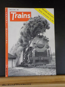 Trains Magazine 1954 March Piggyback Golden Arrow Western Maryland