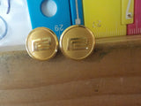 Button Penn Central Waterbury Lot of 2 small Gold in color small