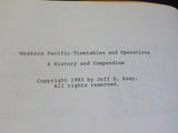 Railway History Monograph V12 1983 Western Pacific Timetables and Operations by