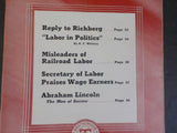 Railroad Trainman Magazine, The 1944 February Misloeaders of Railroad labor Abra
