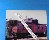 Photo Gulf Mobile & Ohio Caboose #2885  8X11 Color GM&O Jackson MS 1972