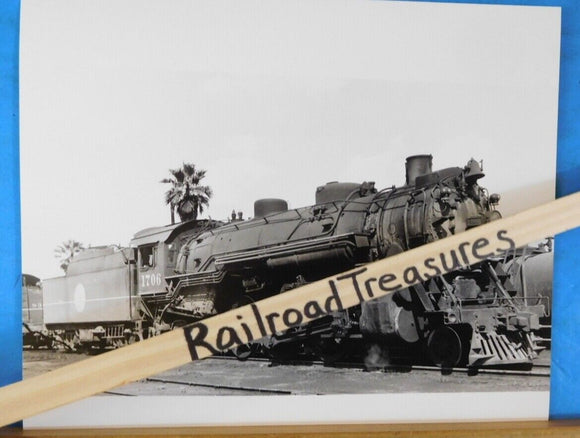 Photo Atlantic Coast Line Railroad Locomotive #1706  8 X 10 B&W