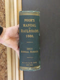 Poor's Manual of Railroads 1886   History rolling stock more
