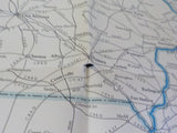 Map Baltimore & Ohio Railroad System 1951 August