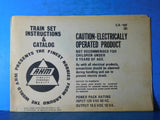 AHM Train Set Instructions & Catalog CA-18F