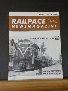 Rail Pace News Magazine 1982 August Railpace Jersey Central Sandy Hook Route Dom
