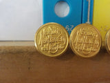Button NYNH&H New York New Haven & Hartford Lot of 6 gold in color buttons Lot 3