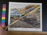 Print Picking up the Loads Coal Train #1456 Ron Flanary