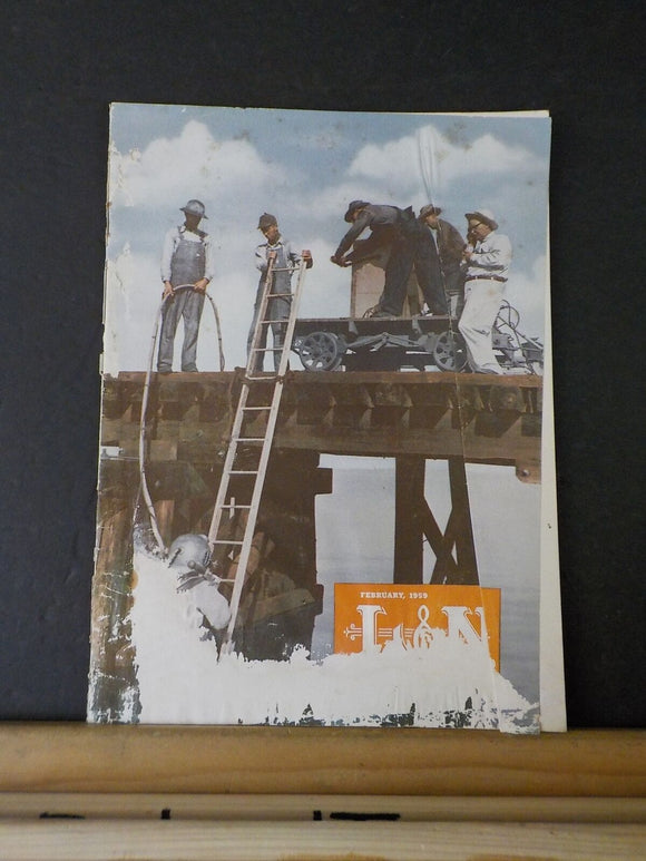 Louisville & Nashville Employee Magazine L&N 1959 February  DAMAGED