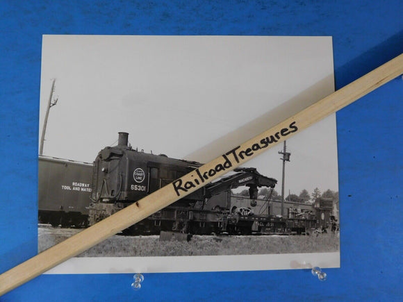 Photo Atlantic Coast Line Railroad Wrecker #65301  8 X 10 B&W