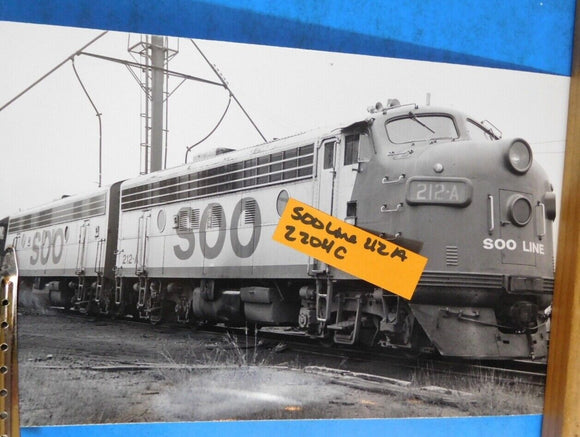 PHOTO SOO Line Locomotive #212A #2204C Stevens Point Wisconsin 4 5/8 x 7 ½