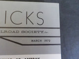 Wheel Clicks 1972 March Pacific Railroad Society Bakersfield Amtrak