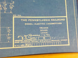 Blueprint PRR Diesel-Electric Locomotives Trucks Brake Lever 456422