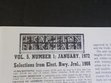 Traction Heritage #25 1972 Jan Vol 5 No 1 1908 Electric Railway Journal