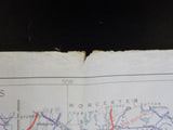 Map Connecticut Transportation REvised Edition 1941 Folded