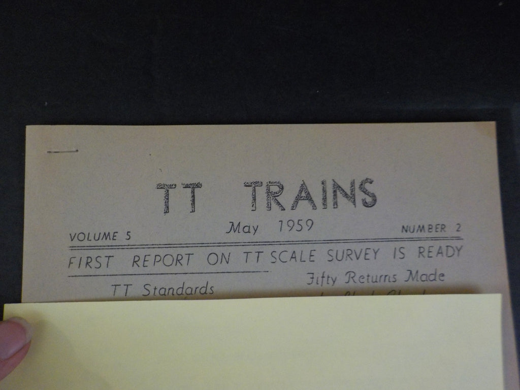 TT Trains 1959 May Vol 5 No 2 TT Standards Fifty returns made by ...