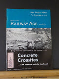 Railway Age Weekly 1960 March 14 Concrete Crossties Santa Fe line change