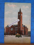 Postcard Union Depot Indianapolis Ind.