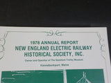 New England Electric Railway Historical Society Inc 1978 Annual Report