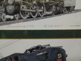 Railroad Art by Michael Scott Kent PRR Motive Power Series 3 prints per frame