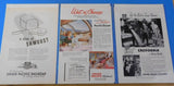 Ads Union Pacific Railroad Lot #14 Advertisements from various magazines (10)
