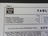 Burlington Route System Public Timetable 1965 May-October