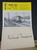 Trolley Talk #104 1974 August Philadelphia & Easton Railway early 1900’s. US