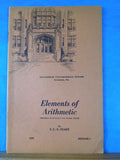 ICS Elements of Arithmetic #1975 Edition 1 1929 International Correspondence Sch