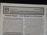 News from the National Association of Railroad Passengers 1997 COMPLETE YEAR Lot
