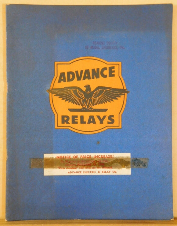 Advance Relays October 1948 48 pages Offers more than 50 types of relays.