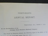 Alabama Great Southern Railroad Company Annual Report 1915 38th  MAP