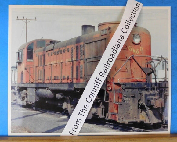Photo Gulf Mobile & Ohio Locomotive #1501 8X10 Color GM&O Bloomington ILL 1972