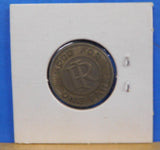 Token IN Anderson 20E Silver in Color Indiana Railroad Division Of Wesson Co
