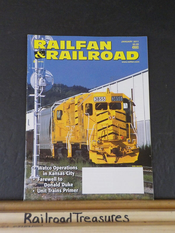 Railfan & Railroad Magazine 2011 January Watco operations in Kansas City Unit tr