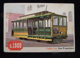 TCG Trading Card 66 Cable Car San Francisco, CA. Train Railroad