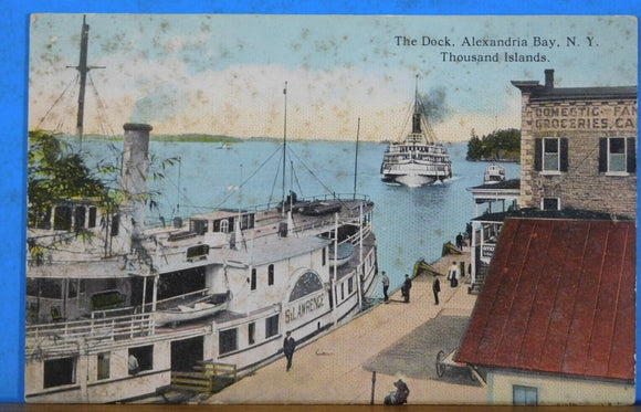 Postcard Dock, The Alexandria Bay New YorkThousand Islands