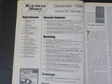 Railroad Model Craftsman Magazine 1998 December Model C&NW Snowplow Modernizing