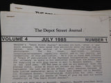 Depot Street Journal Lot of 54 1982-1987 Newsletter MA Assn of RR passengers