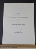 Indianapolis Union Ry Co Annual Report 1941 91st annual report