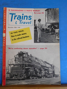 Trains Magazine 1953 December  Trains & Travel How to make money in the rr busin