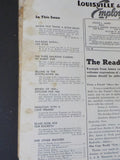 Louisville & Nashville Employee Magazine L&N 1960 January  DAMAGED