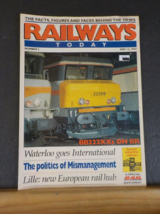 Railways Today 1993  May 12 #2 Waterloo goes International Lille rail hub