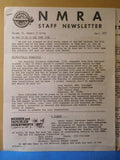 NMRA Staff Newsletter Lot of 7 Issues 60’s & 70’s National Model Railway Associa