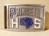 Princeton High School Belt Buckle Silver colored Metal